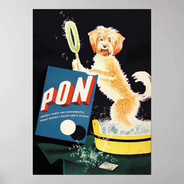 Vintage Laundry Advertising Poster (Front)