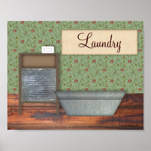 Vintage Laundry Print