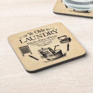 Vintage Laundry Room Coaster