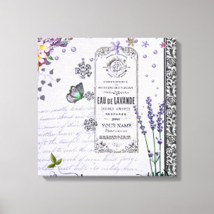 Vintage Lavender Collage art print