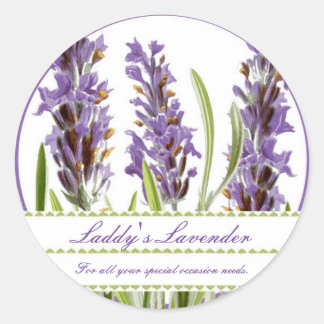 Vintage Lavender Custom Stickers
