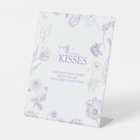 Vintage Lavender Floral Guess How Many Kisses