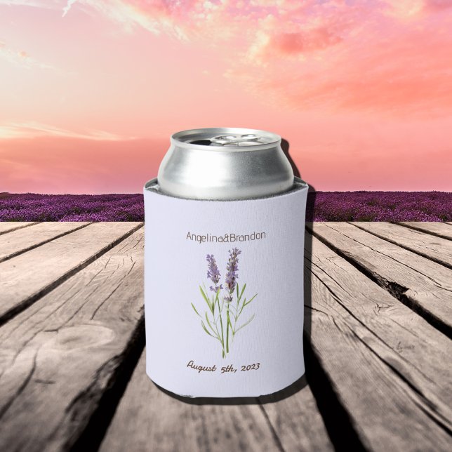 Vintage Lavender for weddings Can Cooler (Creator Uploaded)