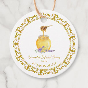 Vintage Lavender Infused Honey Hang Tag