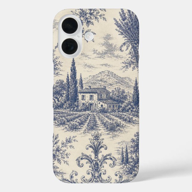 vintage lavender Iphone 16 case (Back)