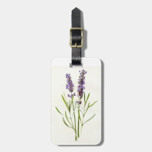 Vintage lavender luggage tag