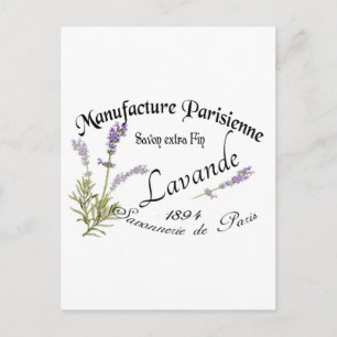Vintage Lavender Postcard