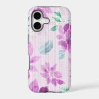 Vintage Lavender Watercolor Floral iPhone Case