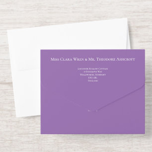 vintage lavenders - gold foil all in one invitation