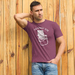 Vintage Lawn Chair Custom Message Summer Graphic Tri-Blend Shirt<br><div class="desc">Add a funny saying, a party or special event name or your company name to create custom, personalised graphic tees. This t-shirt features an illustration of an old school lawn chair in white. Above the vintage folding chair your message appears in matching white lettering in a curved style in a...</div>