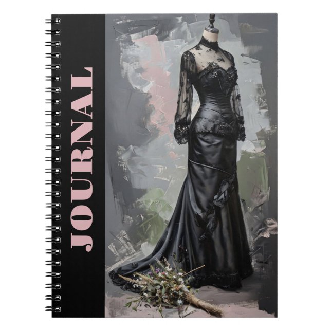 Vintage LBD Little Black Dress Design Journal (Front)