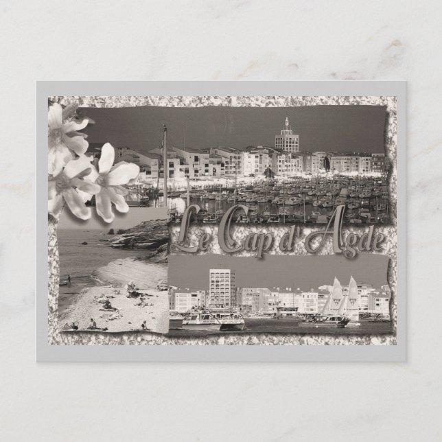 Vintage, Le cap d'Agde Postcard (Front)