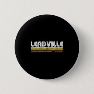 Vintage leadville colorado retro mountain bike 6 cm round badge