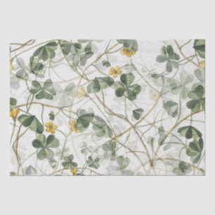 Vintage Leaf Floral Design Decoupage Tissue Paper