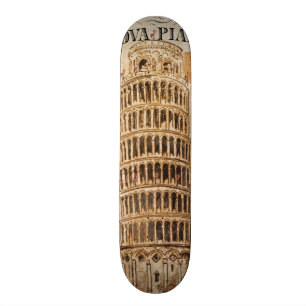 Vintage Leaning Tower of Pisa Skateboard