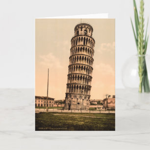 Vintage Leaning Tower of Pisa Thank You Card