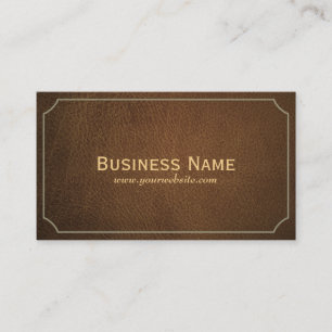 Vintage Leather Anaesthesiologist Business Card