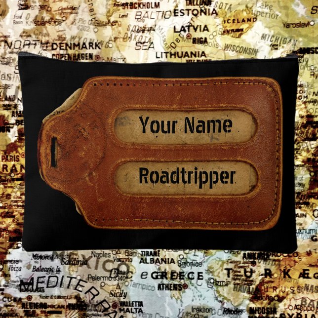 Vintage Leather ID Tag Accessory Pouch (Creator Uploaded)