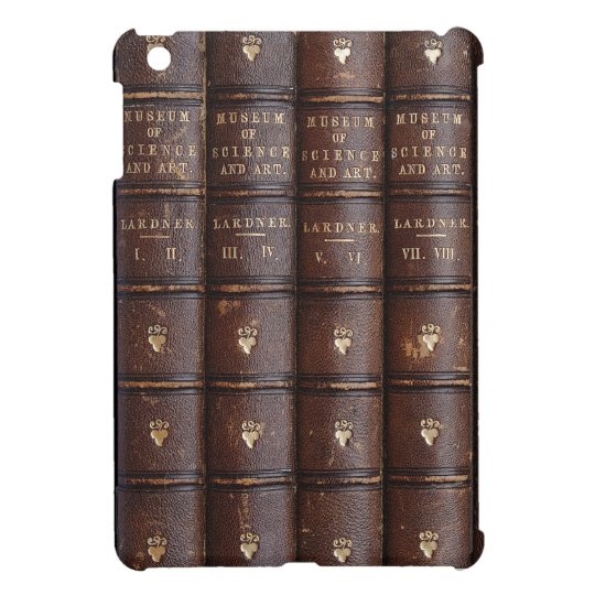 Vintage Leather Library Effect Mini iPad Case
