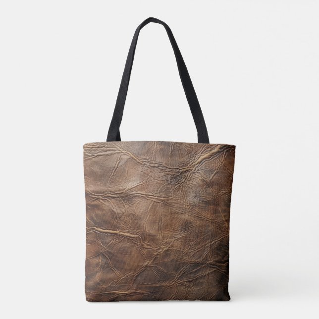 Vintage Leather Tote Bag (Back)