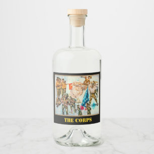 Vintage Leatherneck Liquor Labels