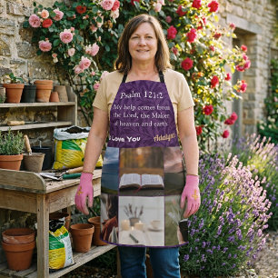 Vintage Leaves Christian Gifts for Women Violet Apron