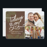Vintage Leaves Holiday Photo Card<br><div class="desc">Celebrate the season with this modern and stylish holiday card from Berry Berry Sweet. Visit WWW.BERRYBERRYSWEET.COM for more of our stylish holiday collections.</div>