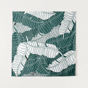 Vintage Leaves Pattern Background Tapestry