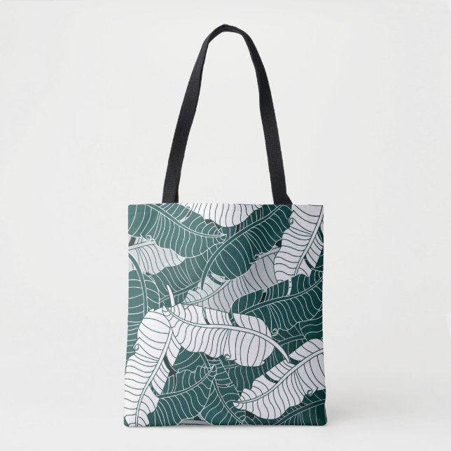 Vintage Leaves Pattern Background Tote Bag (Front)