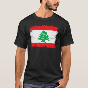 Vintage Lebanon Flag Lebanese Independence Day T-Shirt