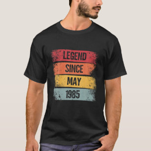 Vintage Legend May 1985 Retro 36Th Bday 36 Years O T-Shirt
