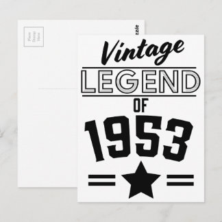 Vintage Legend of 1953 Postcard