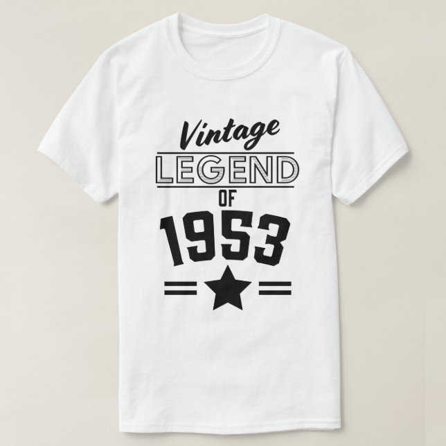 Vintage Legend of 1953 T-Shirt (Design Front)