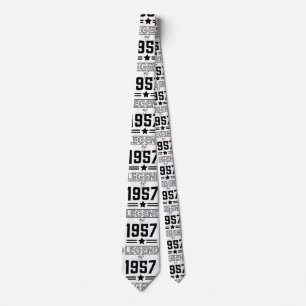 Vintage Legend of 1957 Classic Round Sticker Tie