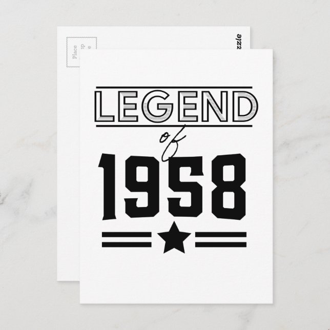 Vintage Legend of 1957 Postcard (Front/Back)