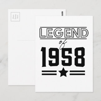 Vintage Legend of 1957 Postcard