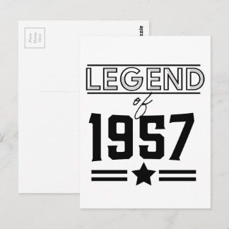 Vintage Legend of 1957 Postcard
