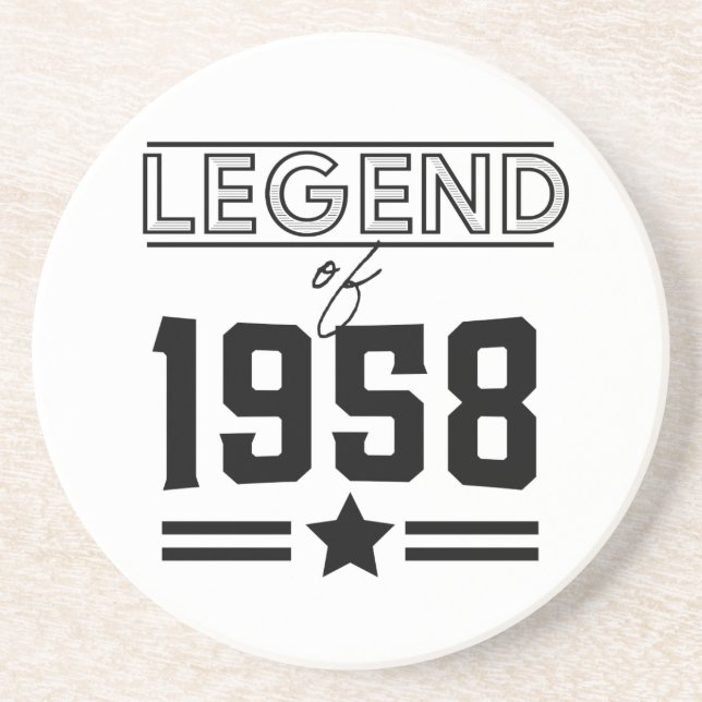 Vintage Legend of 1958 Coaster (Front)