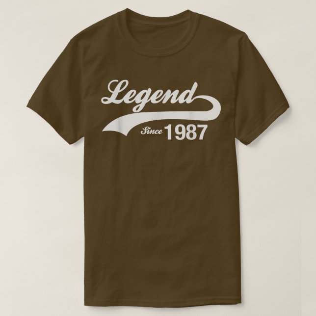 Vintage Legend since 1987  T-Shirt (Design Front)