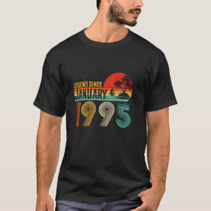 Vintage Legend Since January 1995 Retro 30th Birth T-Shirt