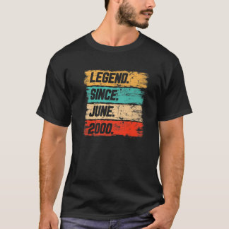 Vintage Legend Since March 2000 21St Birthday 21 Y T-Shirt