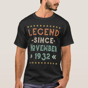 Vintage Legend Since November 1932 Birthday Men Wo T-Shirt