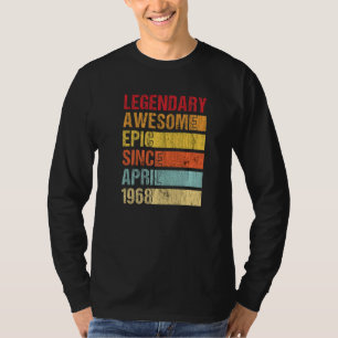 Vintage Legendary Awesome Epic Since April 1968 Bi T-Shirt