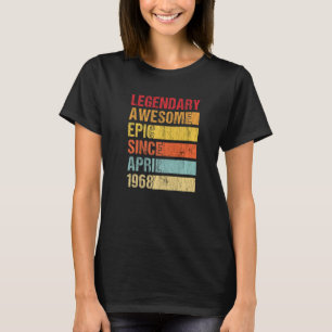 Vintage Legendary Awesome Epic Since April 1968 Bi T-Shirt