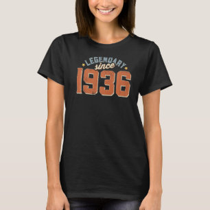 Vintage Legendary Since 1936 Retro 87 Years Old Gi T-Shirt