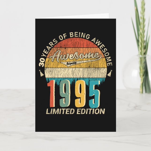 Vintage Legendary Since Custom Year Birthday Card (Front)