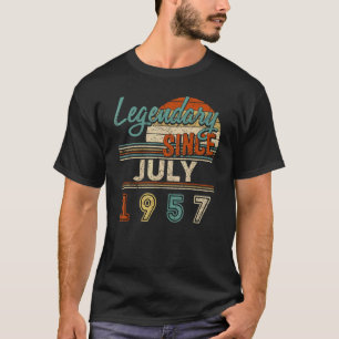 Vintage Legendary Since July 1957 65 Year Old Birt T-Shirt