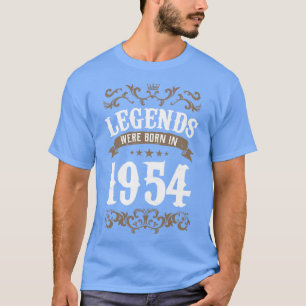 Vintage Legends Were Born In 1954 Birthday T-Shirt