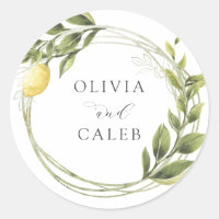 Vintage Lemon and Greenery Wedding 