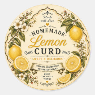 VIntage Lemon Curd Label